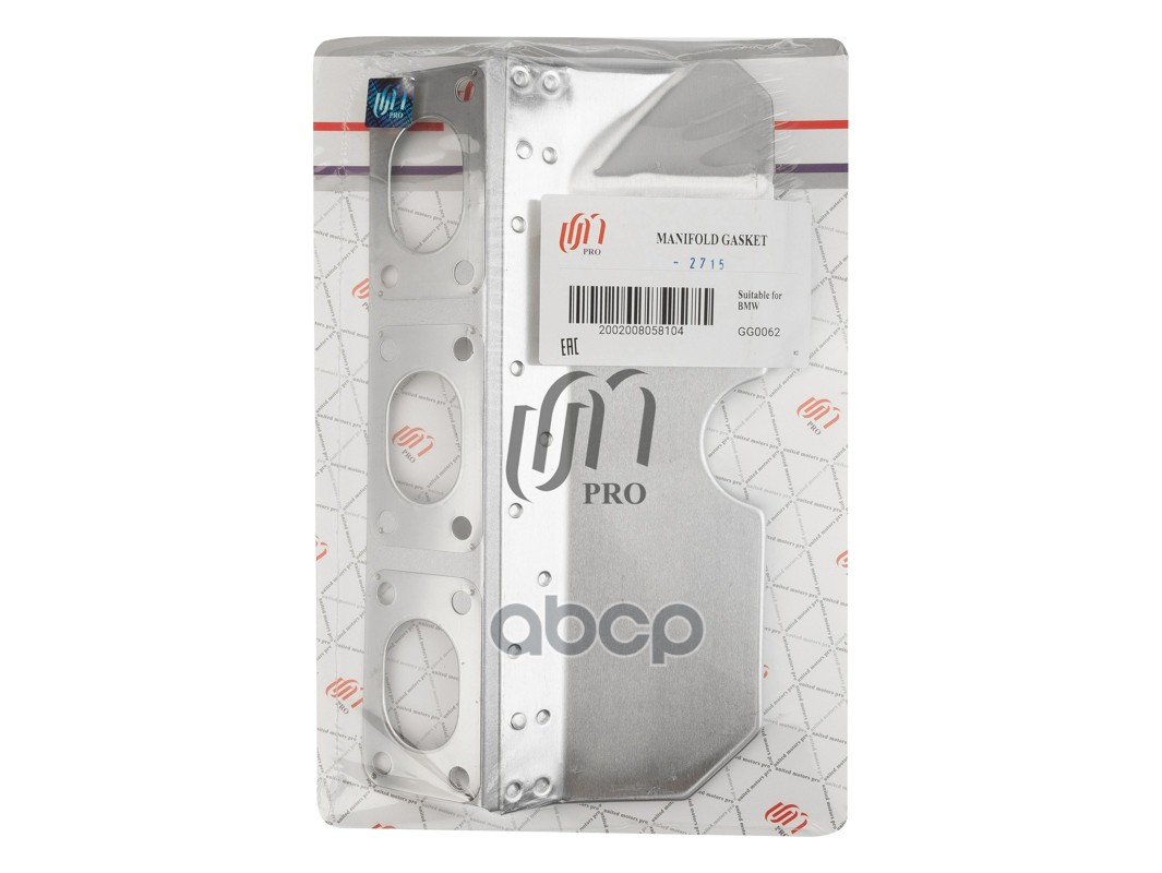 Прокладка выпускного коллектора BMW M52/M54 (11 62 1 732 969) UM United Motors арт. GG0062