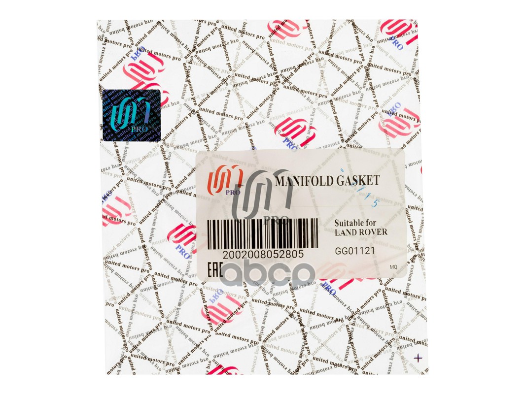Прокладка впускного коллектора (сверху) Land Rover 306D1 (LKJ101130L) UM United Motors арт. GG01121