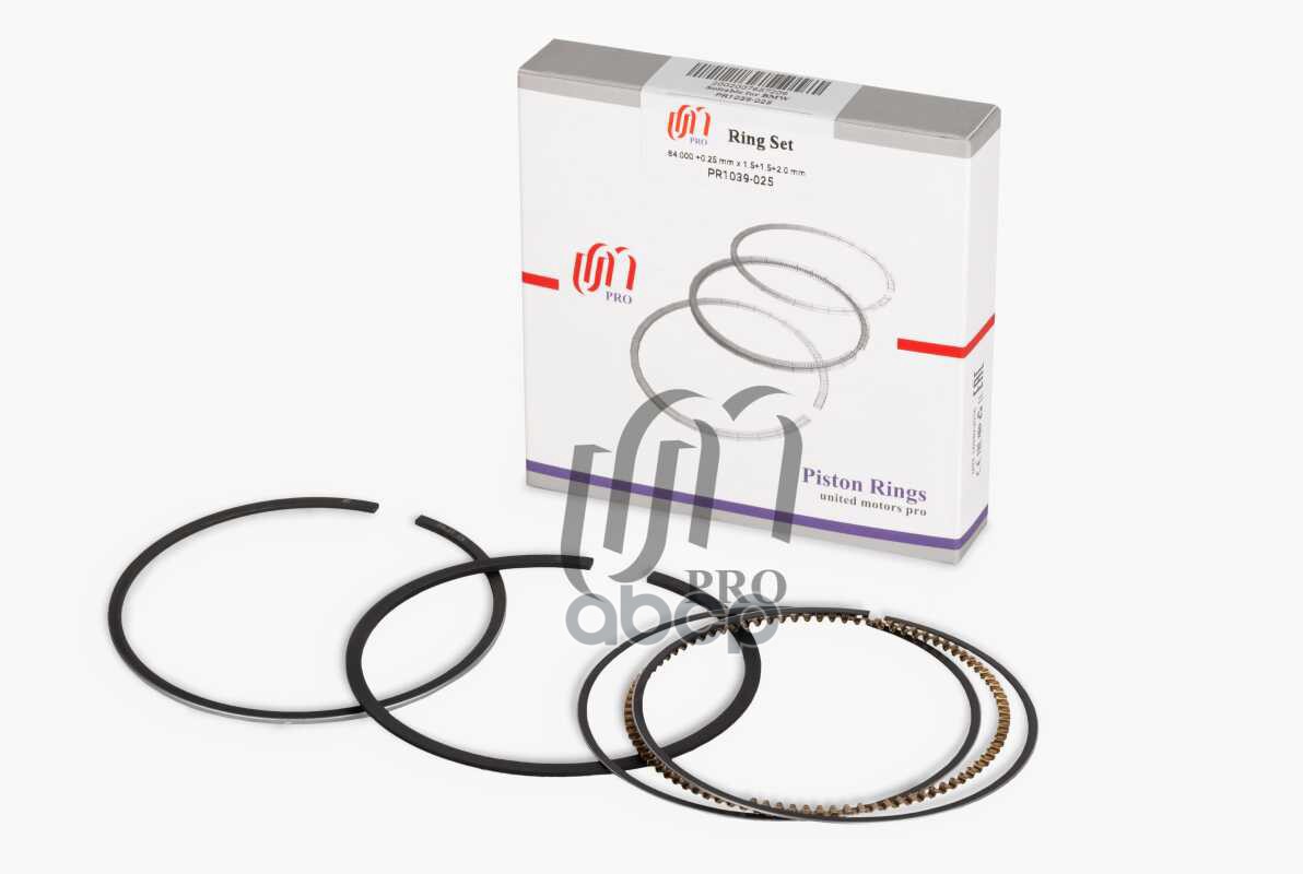Кольца Поршневые 0.25 Bmw M40b18, M42b18, M43b16-B18 D84.0+0.25 1.5-1.5-2 На 1 Цил. Um United Motors арт. PR1039025
