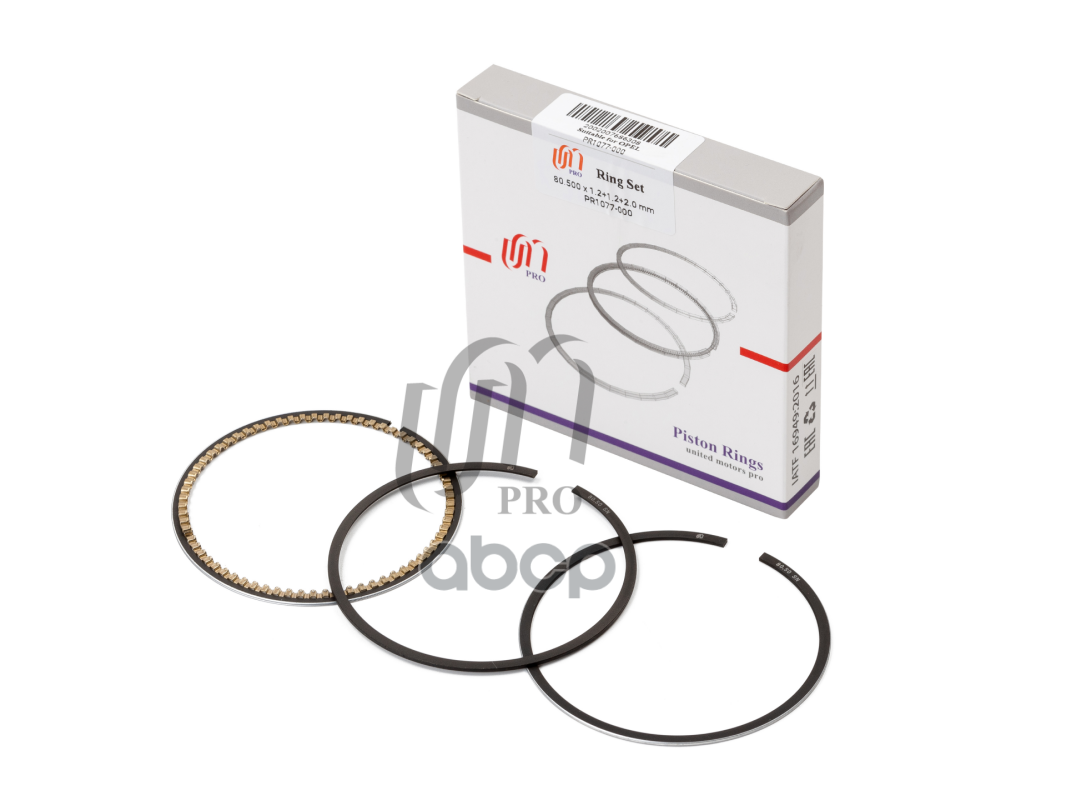 Кольца поршневые STD Opel X18XE, Z18XE 16V 98- d80.5 STD 1.2-1.2-2 на 1 цил. UM United Motors арт. PR1077000