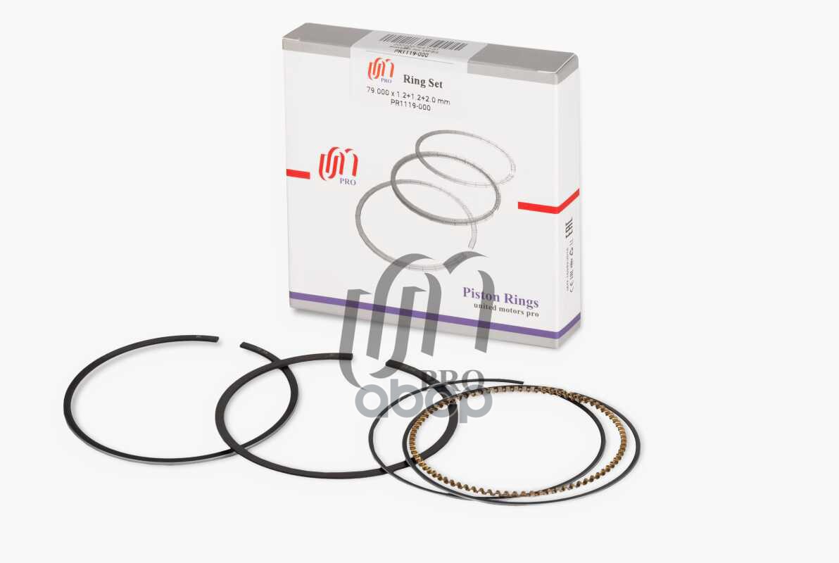 Кольца поршневые STD Opel Z16XEP d79.0 STD 1.2-1.2-2.0 на 1 цил. UM United Motors арт. PR1119000