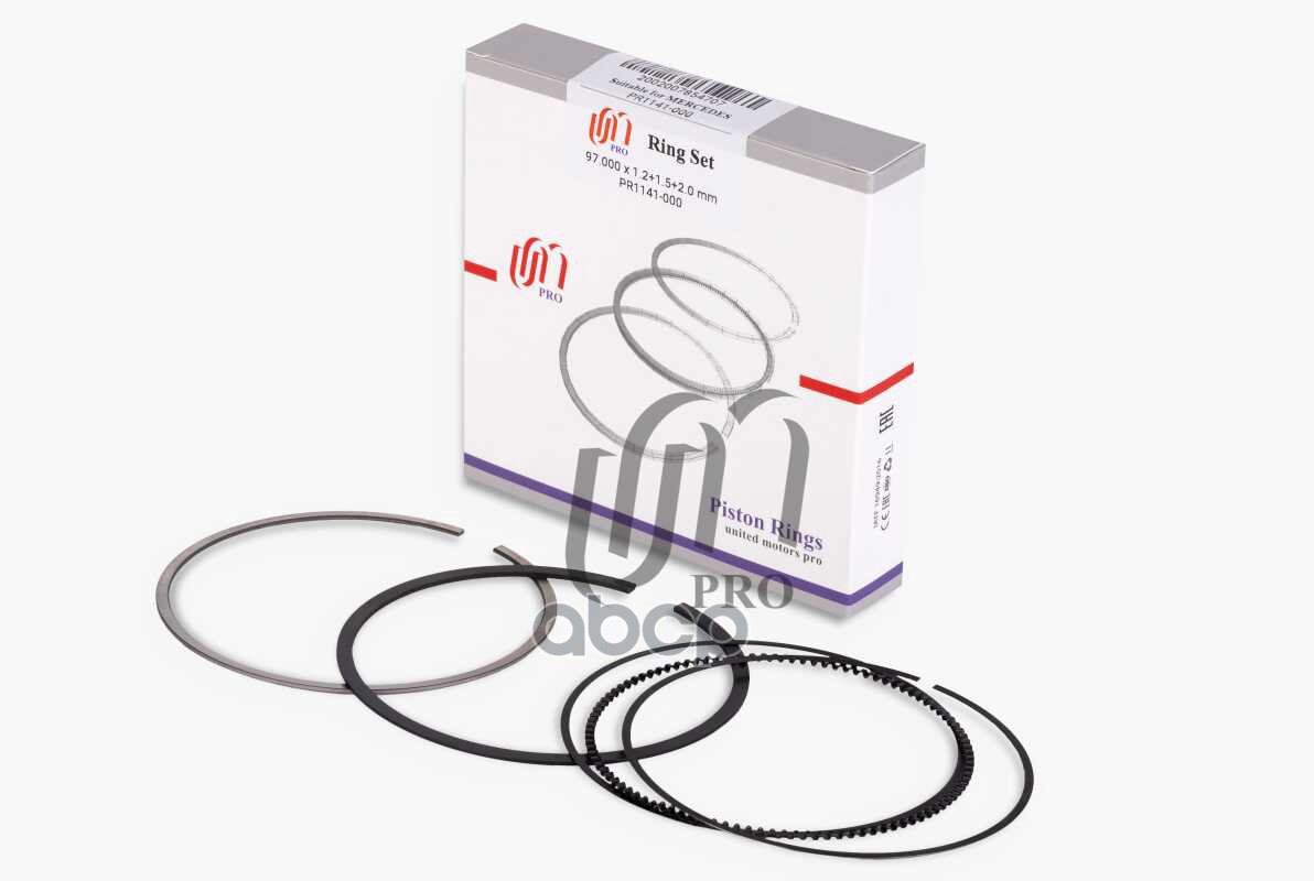 Кольца поршневые STD MB M113.980 d97.0 1.2-1.5-2.0 (113 030 0324) на 1 цил. UM United Motors арт. PR1141000