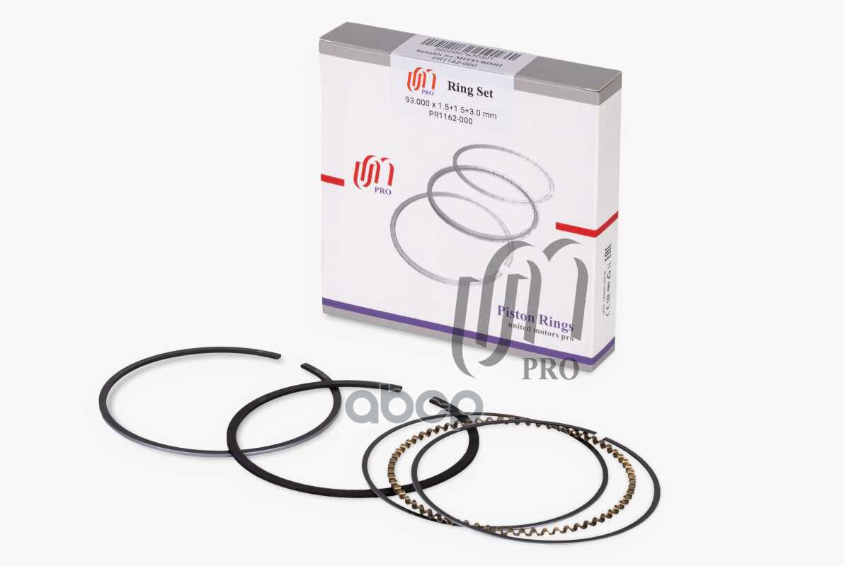 Кольца поршневые STD Mitsubishi 6G74 d93.0 STD 1.5-1.5-3.0 (MD300569) на 1 цил. UM United Motors арт. PR1162000