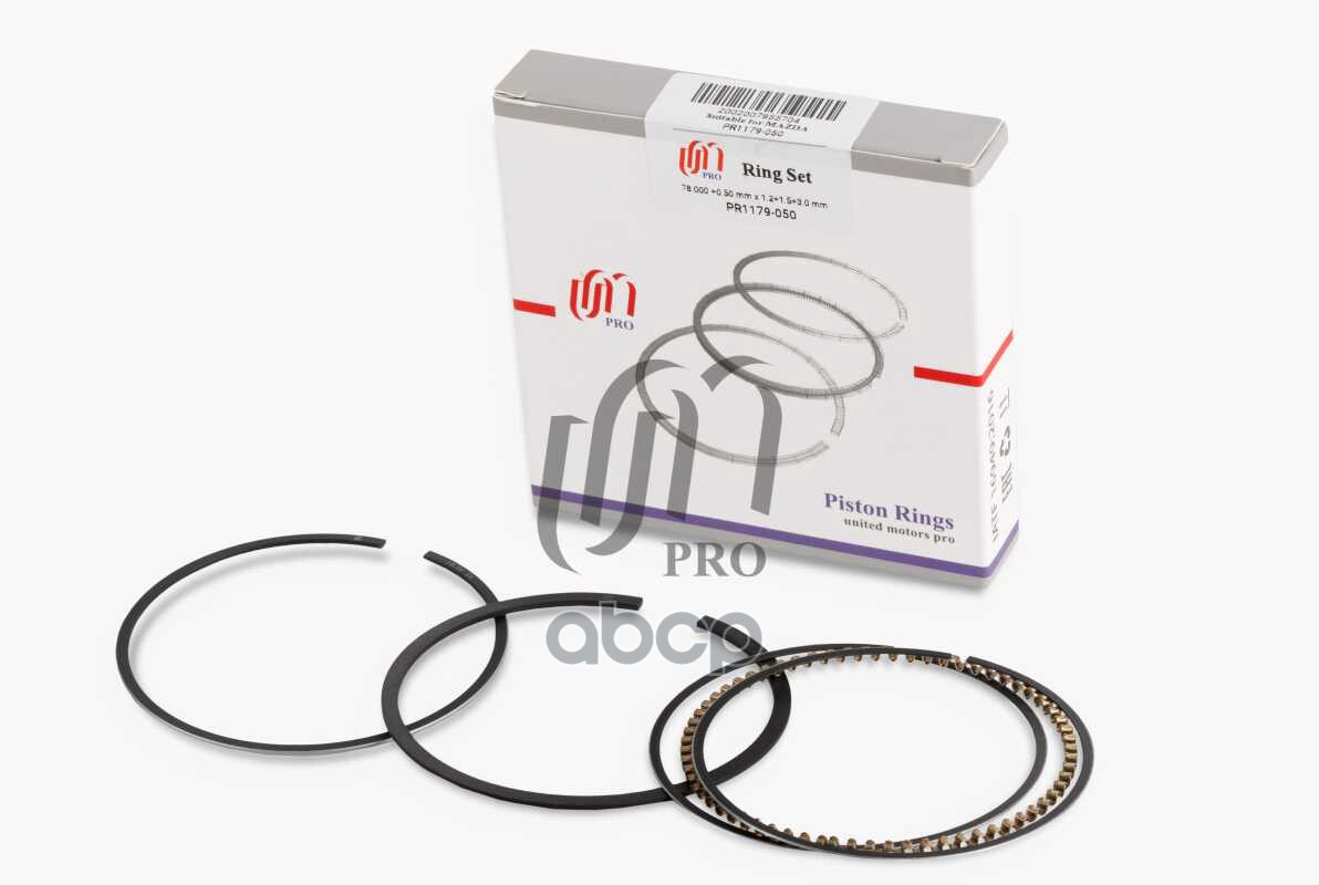 Кольца поршневые 0.50 Mazda ZL d78.0+0.50 1.2-1.5-3.0 на 1 цил. UM United Motors арт. PR1179050