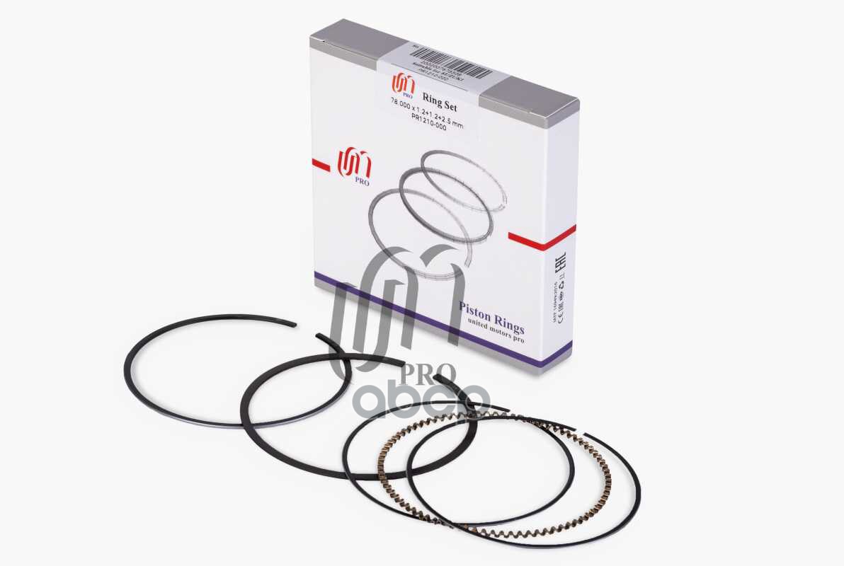 Кольца поршневые STD Suzuki G15A d78.0 STD 1.2-1.2-2.5 (12140-61J00) на 1 цил. UM United Motors арт. PR1210000