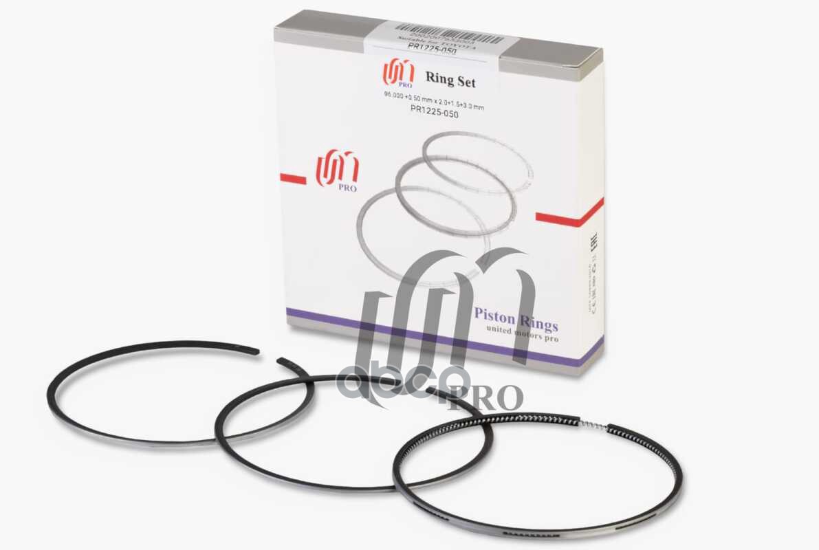 Кольца поршневые 0.50 Toyota 1KD-FTV d96.0+0.50 2.0-1.5-3.0 на 1 цил. UM United Motors арт. PR1225050