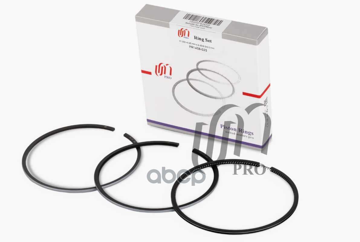 Кольца поршневые 0.25 на 1 цил. Hyundai D4CB d91.0 +0.25 2.50-2.0-3.0 (23040-4A920) UM United Motors арт. PR1458025