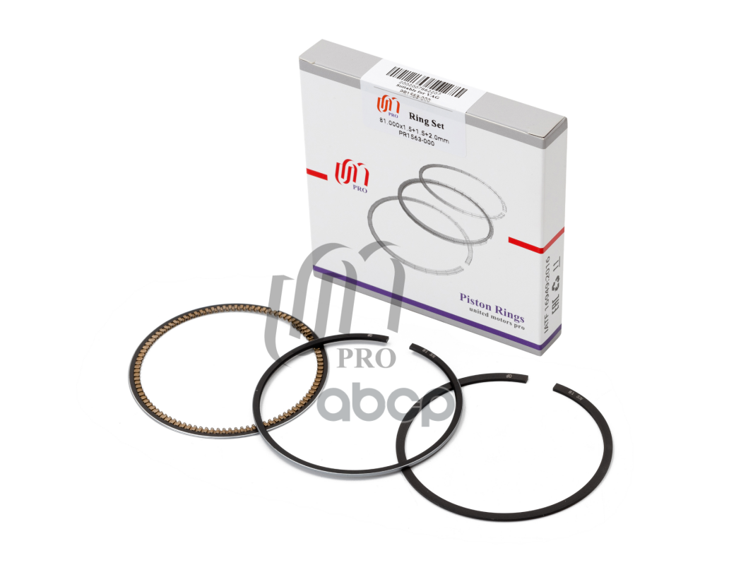 Кольца поршневые STD Audi AGA/ARJ d81.0 STD 1.5-1.5-2.0 (078 198 151 C) на 1 цил. UM United Motors арт. PR1563000