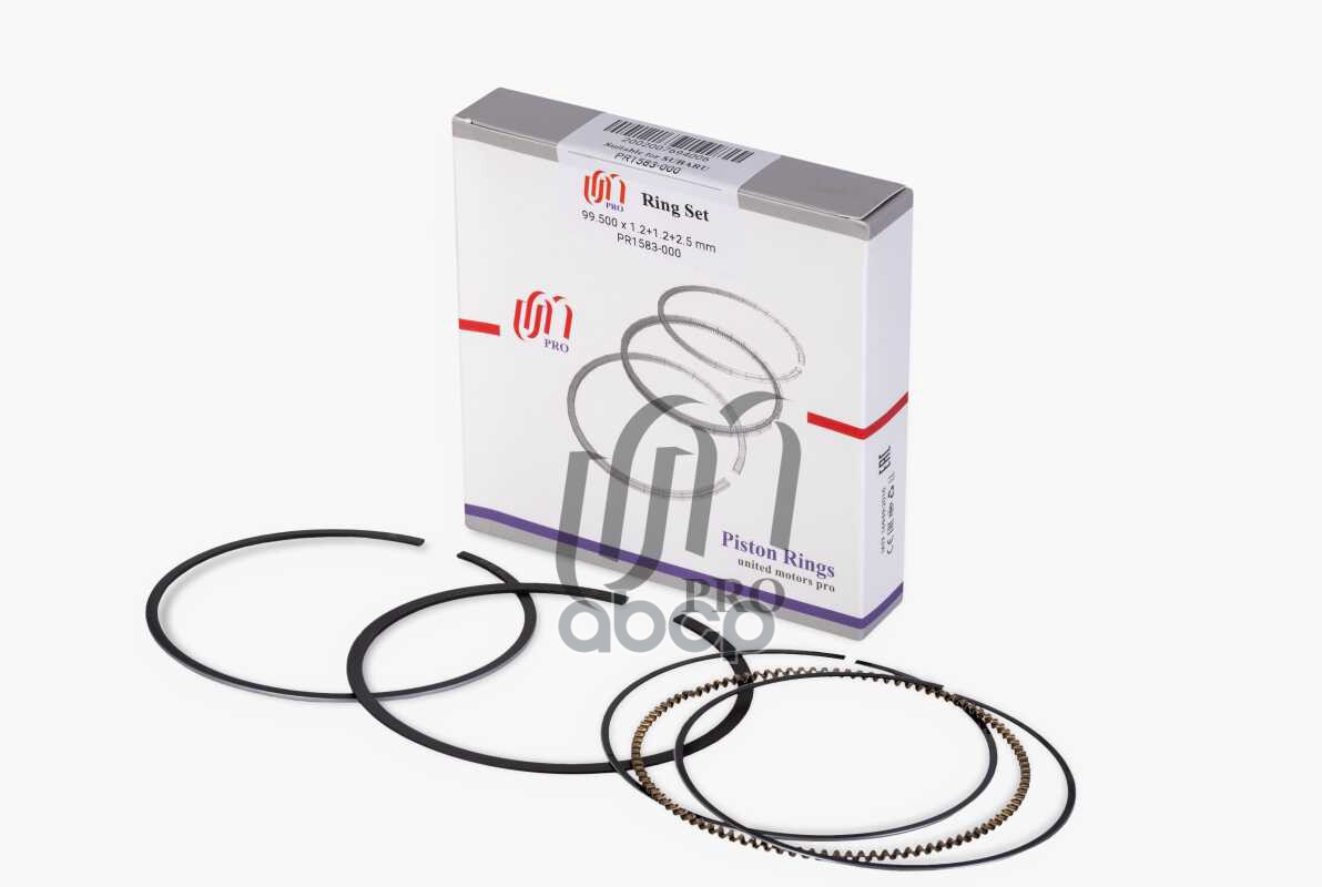 Кольца поршневые STD Subaru EJ25 d99.5 STD 1.2-1.2-2.5 (12033-AB010) на 1 цил. UM United Motors арт. PR1583000
