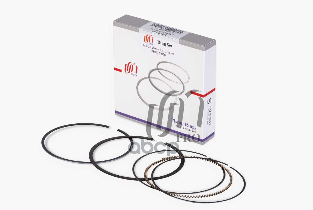 Кольца поршневые 0.50 Subaru EJ25 d99.5+0.50 1.2-1.2-2.5 (12033-AB030) на 1 цил. UM United Motors арт. PR1583050
