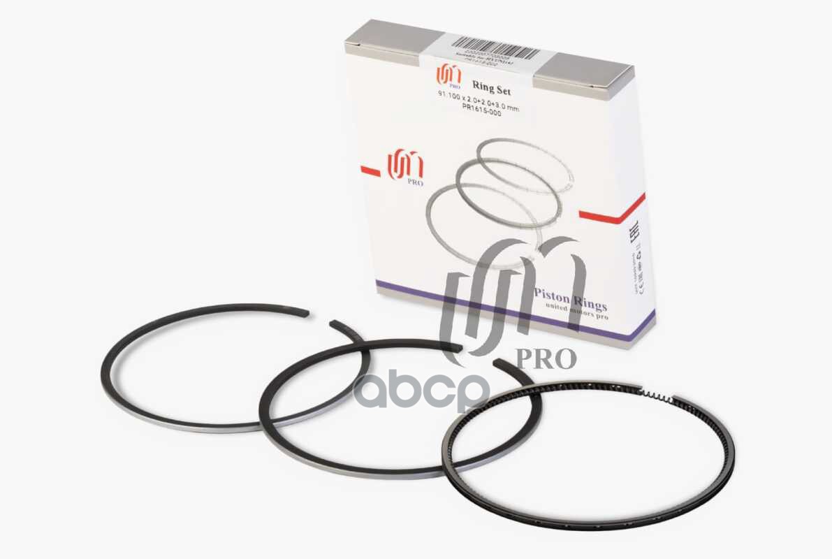 Кольца поршневые STD Hyundai D4BB d91.1 STD 2.0-2.0-3.0 (23040-42200) на 1 цил. UM United Motors арт. PR1615000