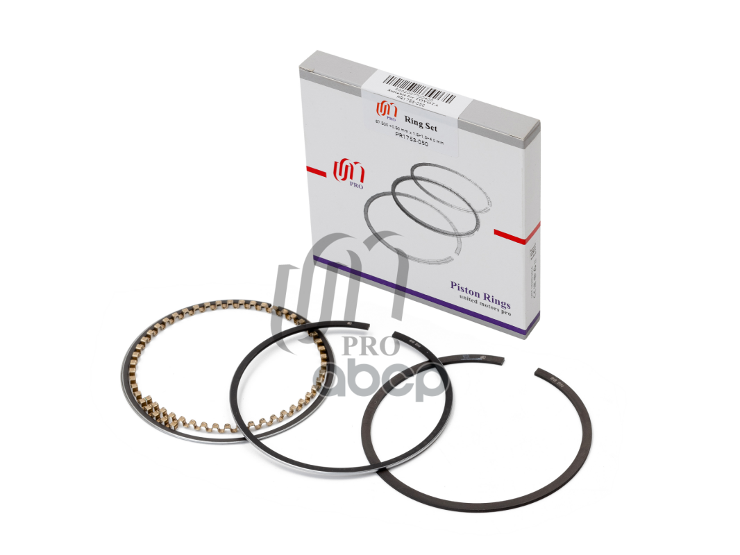 Кольца поршневые 0.50 Toyota 3VZ-FE d87.5+0.5 1.5-1.5-4.0 на 1 цил. UM United Motors арт. PR1753050