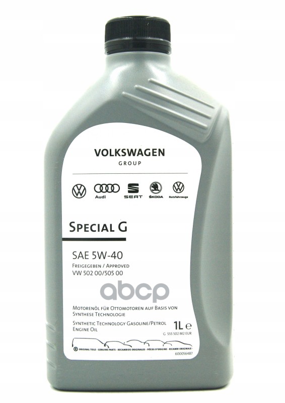 VAG Масло моторное синтетическое VAG Special G 5W-40 1л GS55502M2