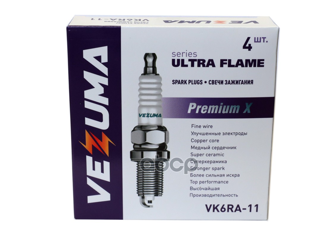 Свеча зажигания Premium X  CHEVROLET / DODGE / HONDA / JEEP / OPEL VEZUMA арт. VK6RA11