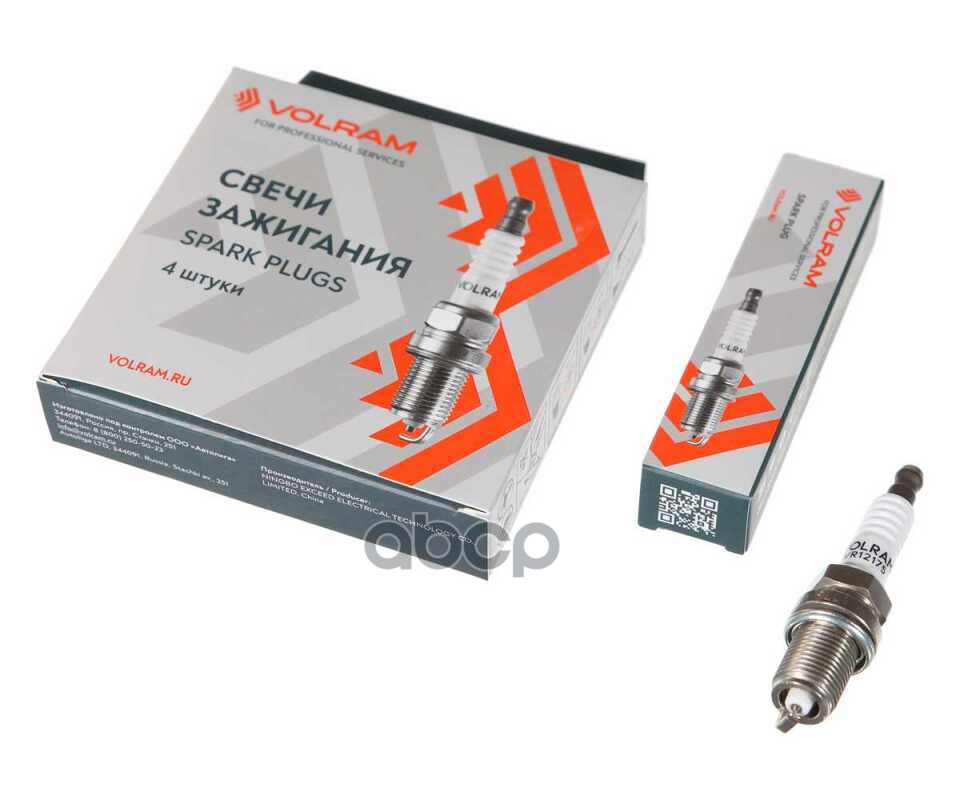 Свеча зажигания VW POLO 1.4-1.8 01-12, SKODA OCTAVIA 1.4-2.0 96-10, платина+платина VOLRAM арт. VR12175