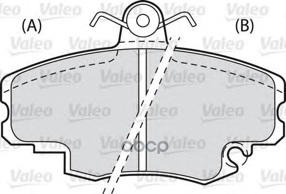 Колодки тормозные дисковые перед Valeo арт. 598002
