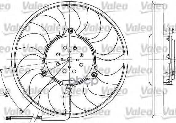 Вентилятор Радиатора Audi: A4 1.8/1.9Tdi/2.5Tdi 00-04, A4 2.5Tdi 04-08, A4 Cabriolet 2.5Tdi 02-05 Valeo арт. 698612