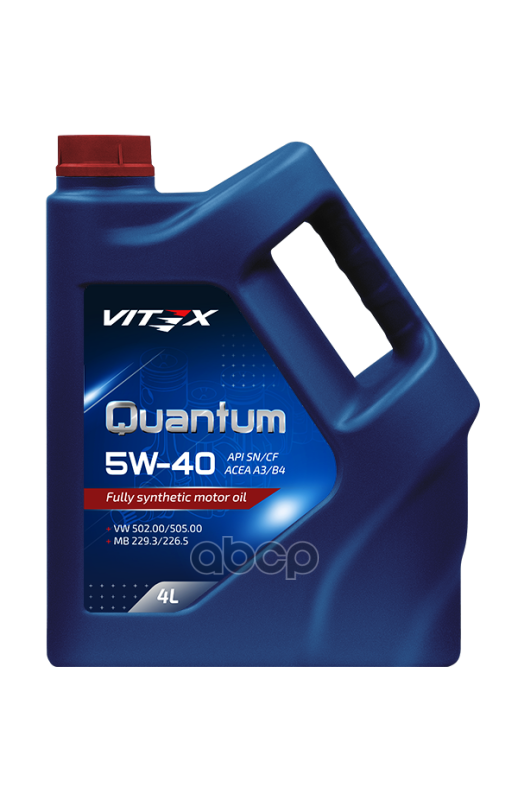 Vitex Масло моторное синтетическое Quantum 5W40 SN/CF, A3/B4 4л