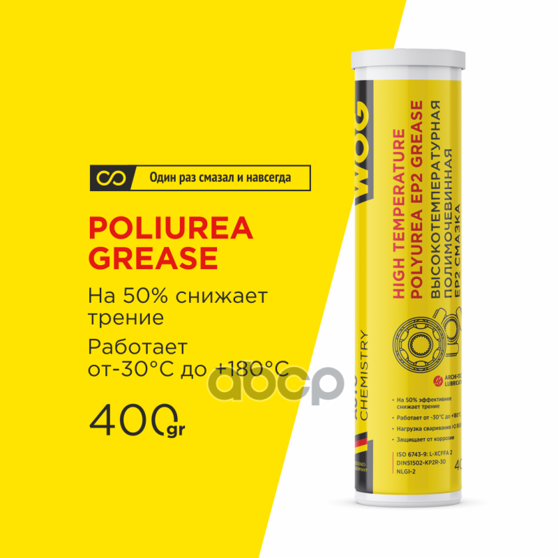 Смазка Пластичная 400Гр - Противозадирная (Ер) Смазка Для Карданных Валов, Шаровых Опор, Роликовых, Игольчатых И Шариковых По...