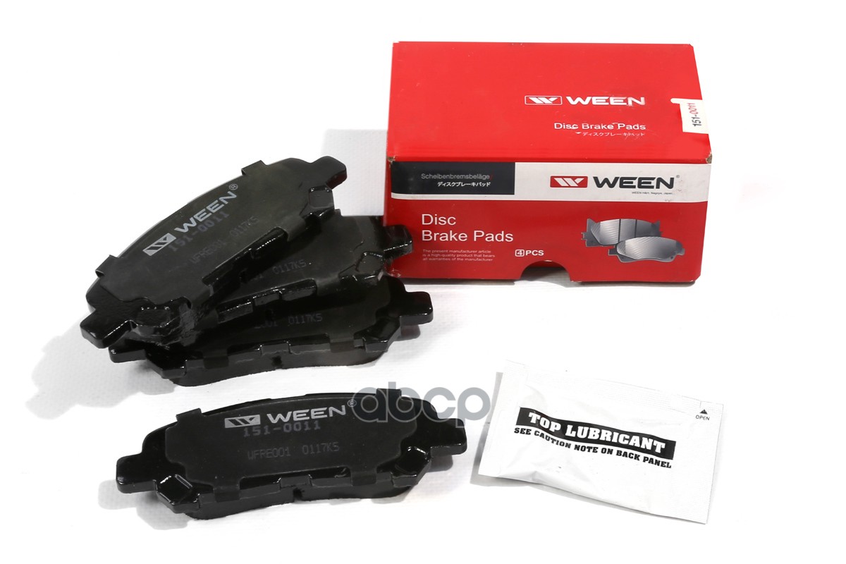 Тормозные колодки дисковые задние TOYOTA Highlander II Ween арт. 151-0011