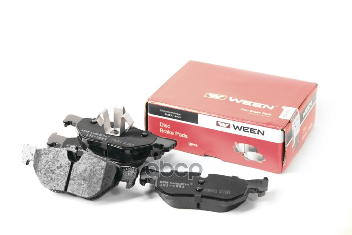 Тормозные колодки дисковые задние BMW 1 (E81 E82 E87 E88)  3 (E90 E91 E92 E93)  X1 (E84) Ween арт. 151-1993