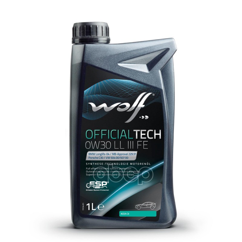 Масло Моторное Officialtech 0W30 Ll Iii Fe 1L Wolf арт. 1044342