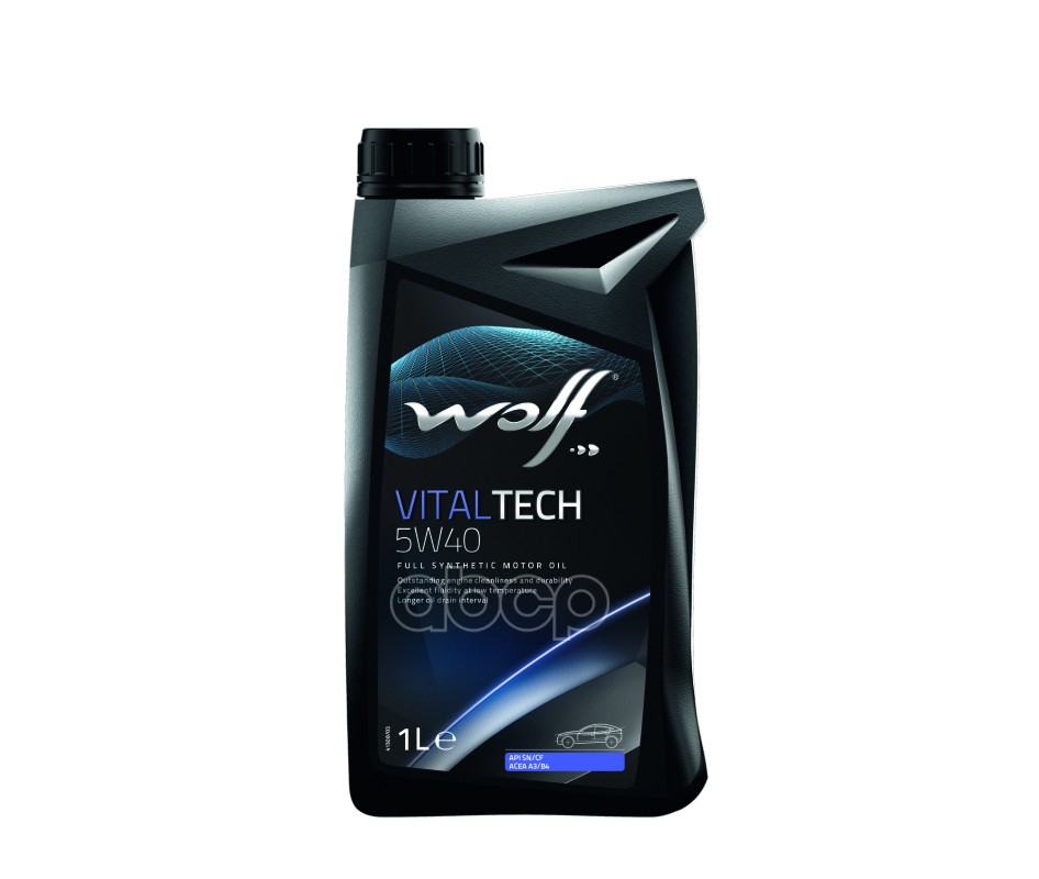 Wolf Масло моторное синтетическое VITALTECH 5W40 SN/CF, A3/B4 1л