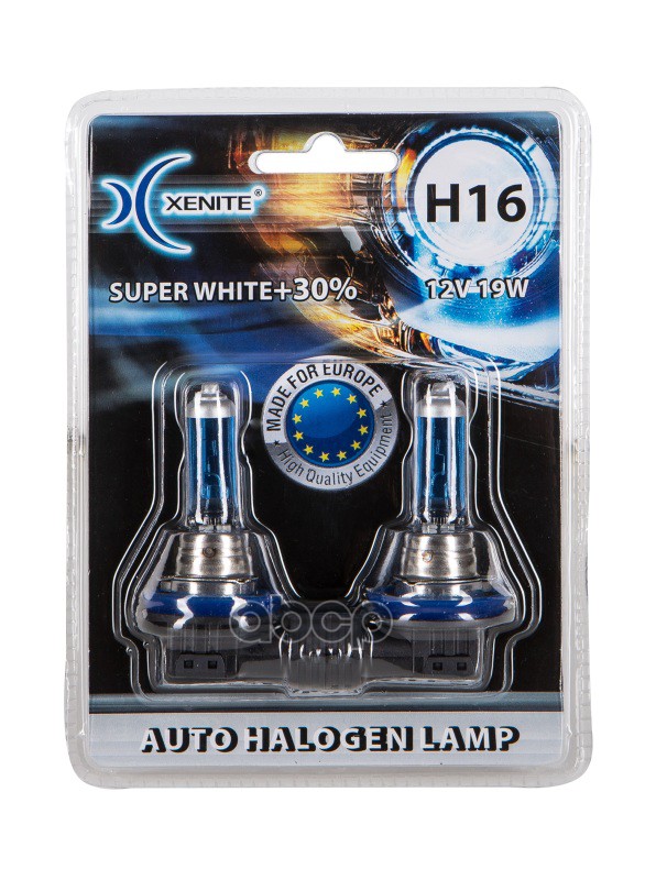 Галогенные Лампы (12V) H16 (Super White+30) (Блистер 2 Шт.) Xenite 1007069 Xenite арт. 1007069