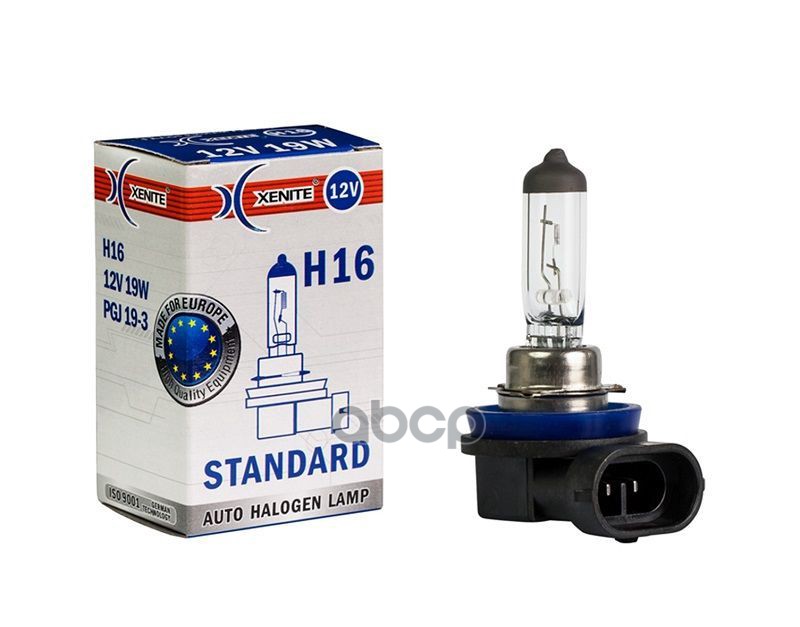 Лампа галогеновая головного света H16 PGJ19 Standart 12V 19W 1шт Xenite арт. 1007141