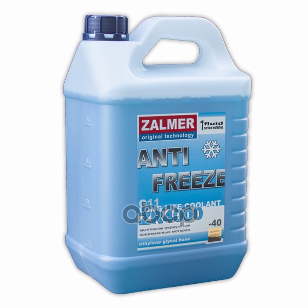 Антифриз Zalmer Zr4000  Llc G11 (Синий) 5Кг ZALMER арт. ZR40L005