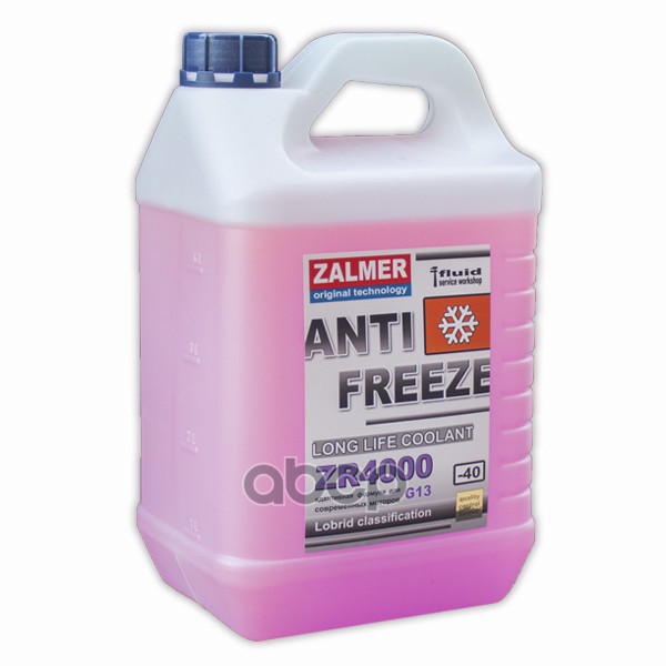 Антифриз Zalmer Zr4000 Llc G13 (Фиолетовый) 5Кг ZALMER арт. ZR40V005