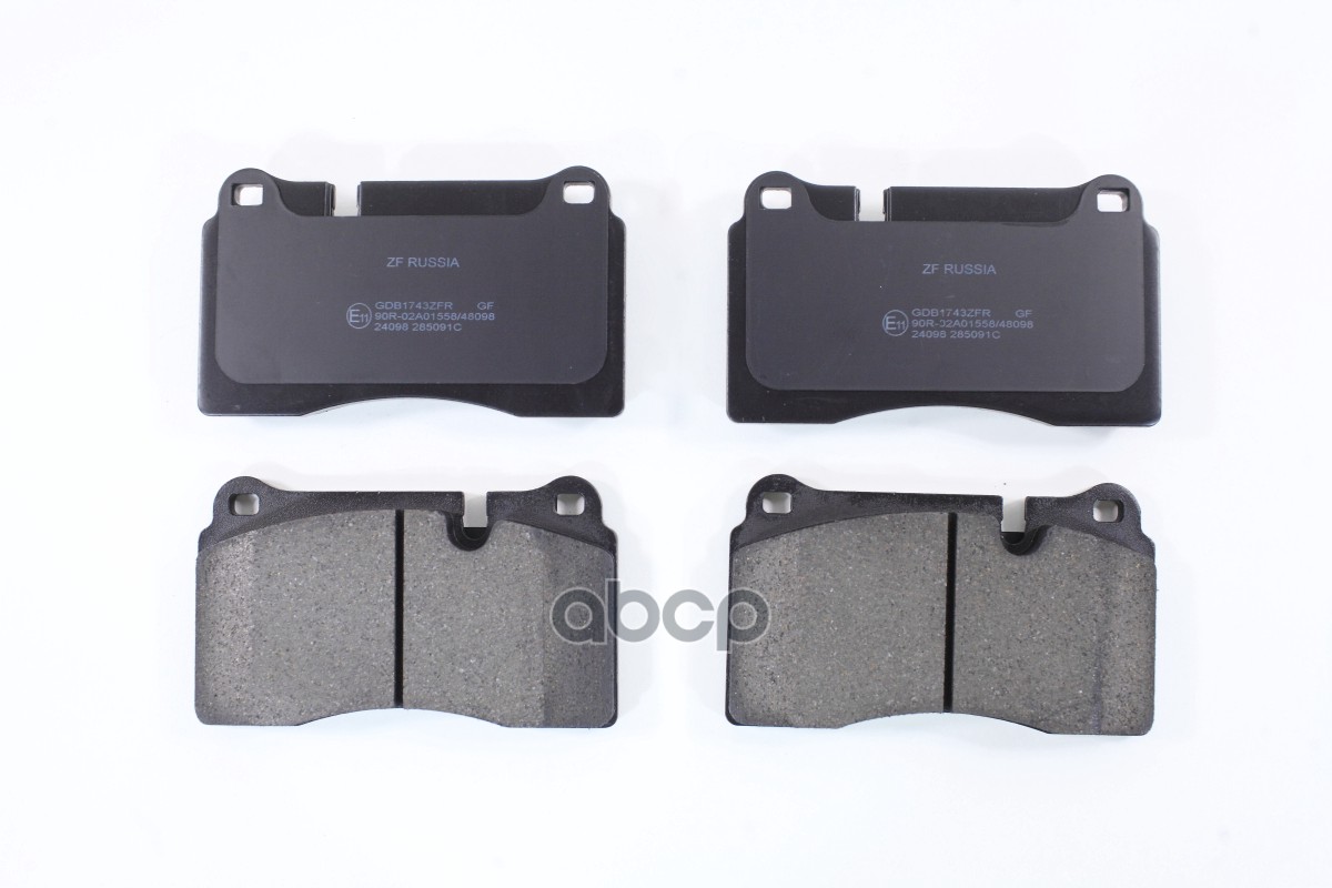 Колодки тормозные передние Land Rover Range Rover III 05-  Range Rover Sport 05- ZF Russia арт. gdb1743zfr