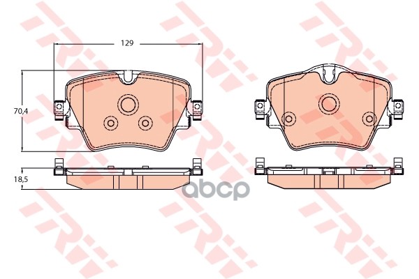 Колодки(аналог TRW GDB2098) GDB2098ZFR ZF Russia арт. GDB2098ZFR