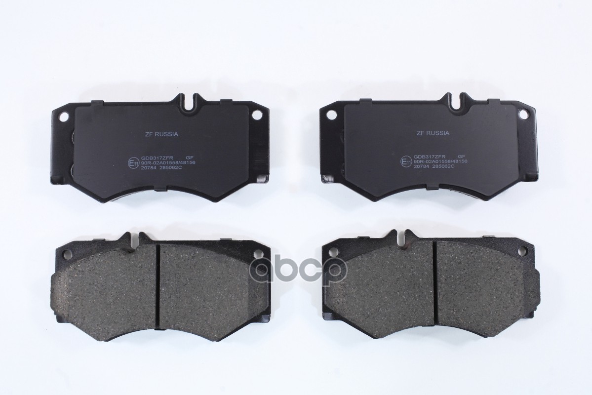 Колодки тормозные дисковые передние MB: 100 Box (631), D (631.332, 631.342), 100 Bus (6 ZF Russia арт. GDB317ZFR