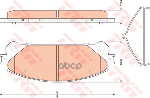 Колодки тормозные дисковые передние LEXUS RX 09-/TOYOTA HIGHLANDER 07- ZF Russia арт. GDB3484ZFR