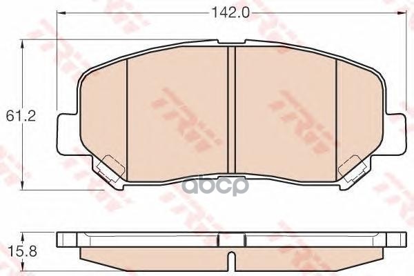 Колодки тормозные дисковые передние MAZDA CX-5 11- ZF Russia арт. GDB3562ZFR