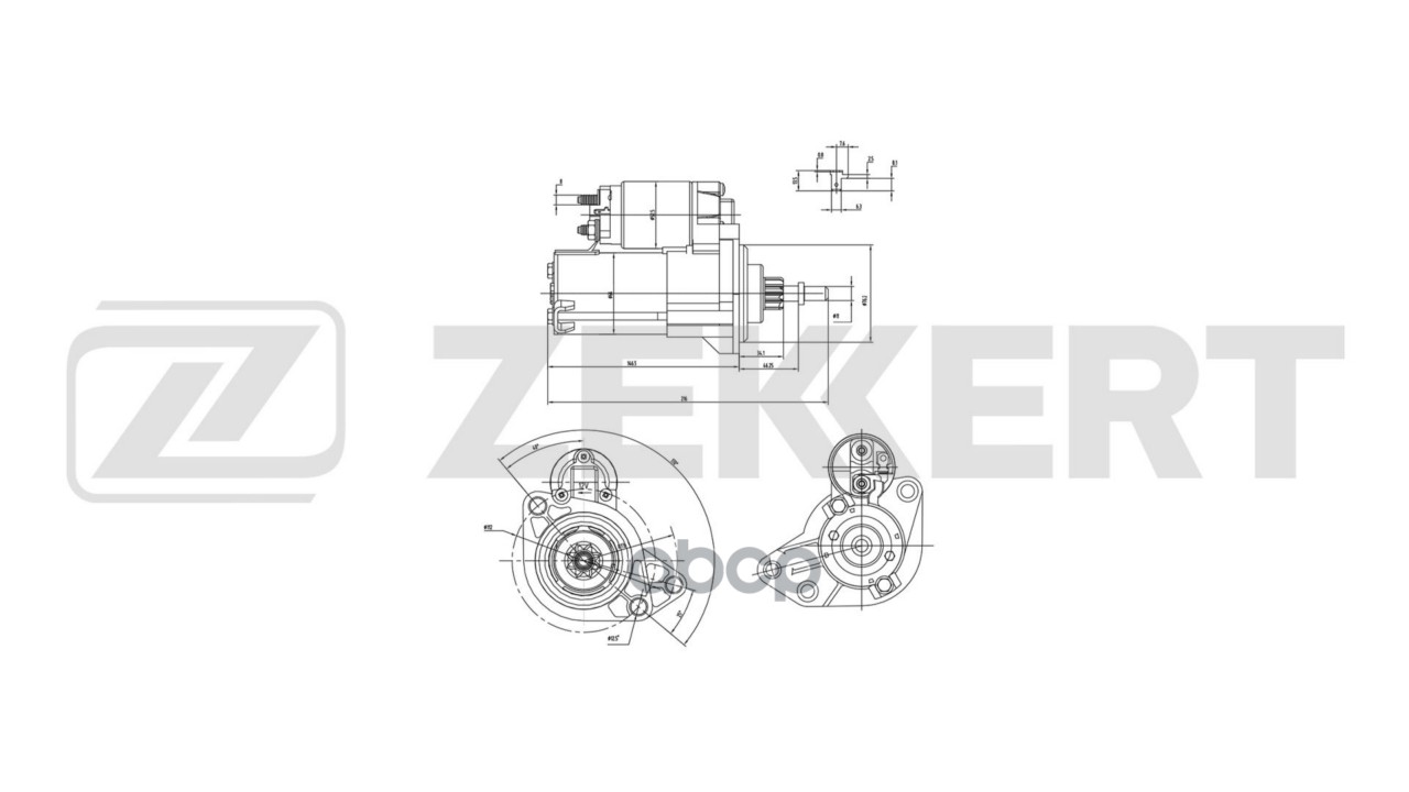 Стартер Chery Amulet (A15) 07- Zekkert арт. an-1110