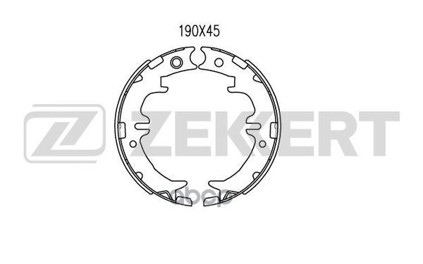 Колодки торм. бараб. задн.  стоян. торм. Toyota RAV 4 (A20) 00-  Verossa (X110) 00-  Lexus RX (XU30) Zekkert арт. bk-4046