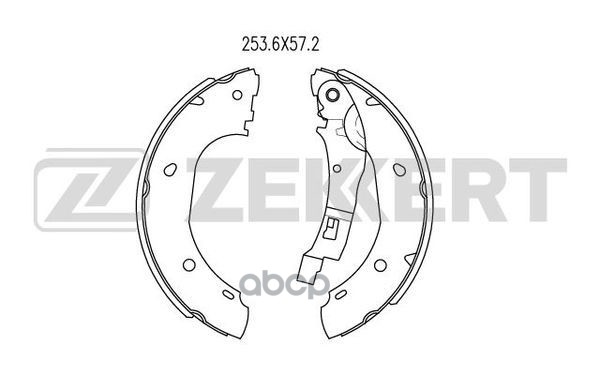 Колодки торм. бараб. задн. Citroen Jumper (230_ 244 Z_) 94-  Fiat Ducato (230_ 244_ Z_) 94-  Peugeot Zekkert арт. bk-4073