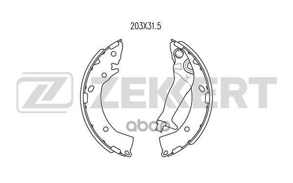 Колодки торм. бараб. задн. Hyundai Getz 02- (замена для BK-4033) Zekkert арт. bk-4236