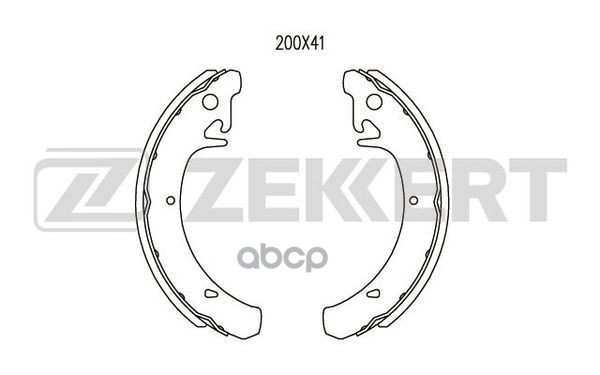 Колодки торм. бараб. задн. Lada 110 (2110) 95-  112 (2112) 95-  Kalina (1117 1118 1119 2192) 04-  Pr Zekkert арт. bk-4261