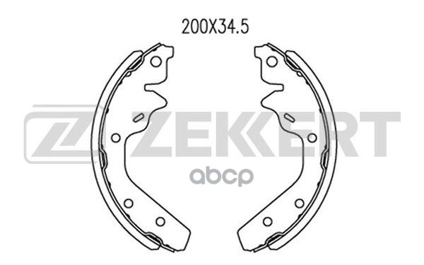 Колодки торм. бараб. задн. Chrysler Neon I II 94-  Dodge Neon I II 94-  Plymouth Neon I II 94- Zekkert арт. bk-4292