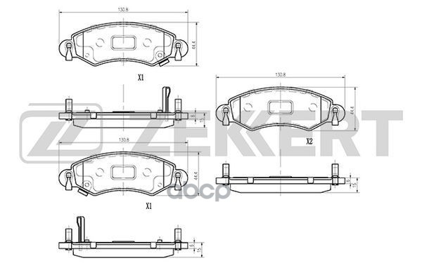 Колодки торм. диск. передн. Suzuki Wagon R (MM) 00-  Opel Agila A 00-  Subaru Justy (G3X) 03- (замен Zekkert арт. bs-1239