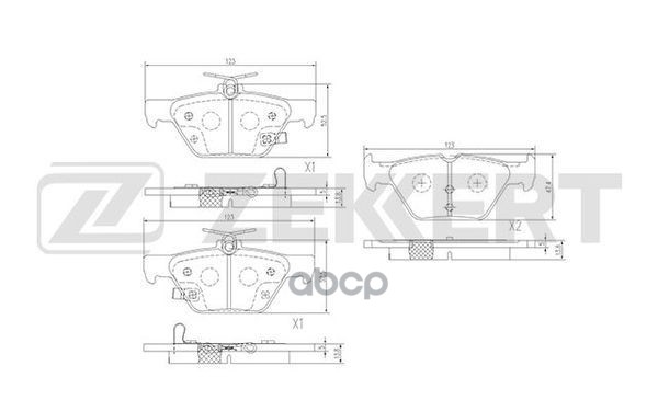 Колодки торм. диск. задн. Subaru Outback (BS) 15-  Levorg 15-  XV (GT) 17- Zekkert арт. bs-1520