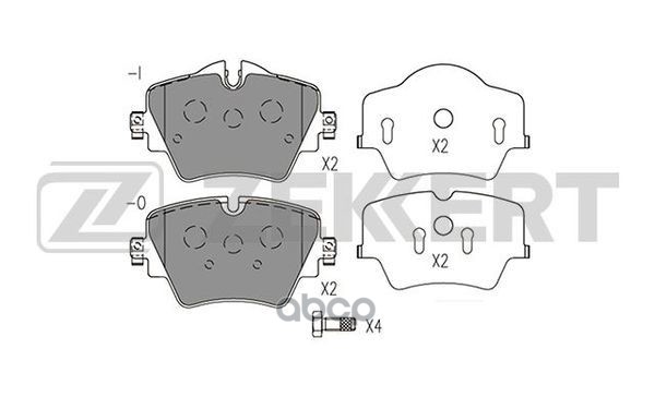 Колодки торм. диск. передн. BMW 1 (F40) 19-  2 (F45 F46) 13-  X1 (F48) 14-  X2 (F39) 17-  Mini Count Zekkert арт. bs-1574