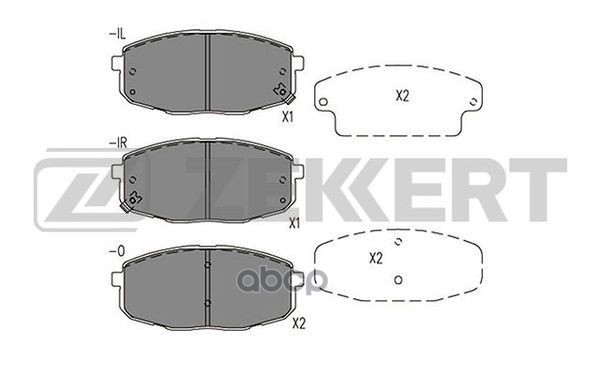 Колодки торм. диск. передн. Kia Cerato II 10- Zekkert арт. bs-1578