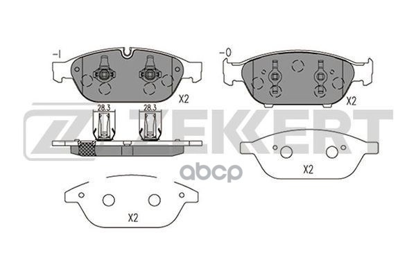 Колодки торм. диск. передн. Audi A6 IV 10-  A7 10-  A8 III 09- Zekkert арт. bs-2425