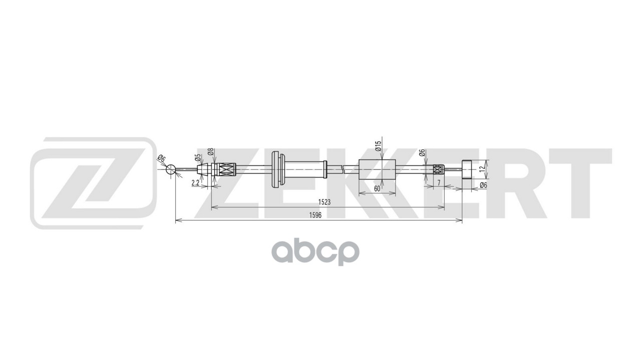 Трос капота Hyundai Accent IV 11- Zekkert арт. bz-1930