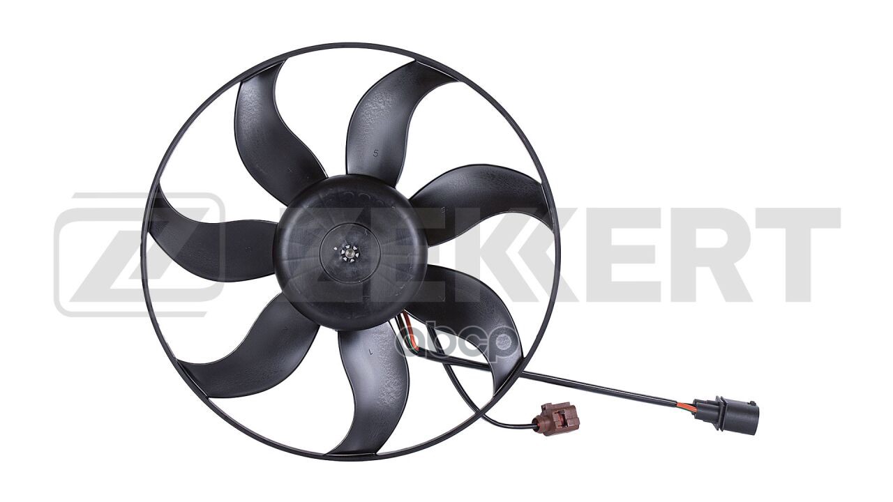 Вентилятор радиатора VW Golf V VI 03-  Skoda Octavia (1Z3 1Z5) 04-  Yeti (5L) 09-  Audi A3 II 04- Zekkert арт. mk-7081