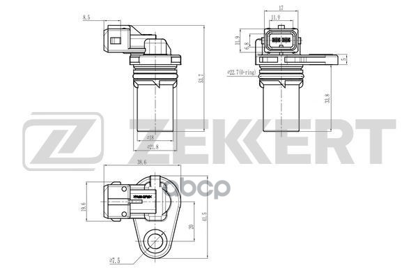 Датчик положения распредвала Ford Focus 98-  Transit VI  VII 00-  Fiesta IV 95-  Land Rover Discover Zekkert арт. se-5039